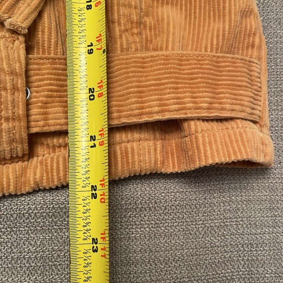 Forever 21 Los Angeles Fall Corduroy Bomber Zip Jacket Small Camel Color - Picture 9 of 13